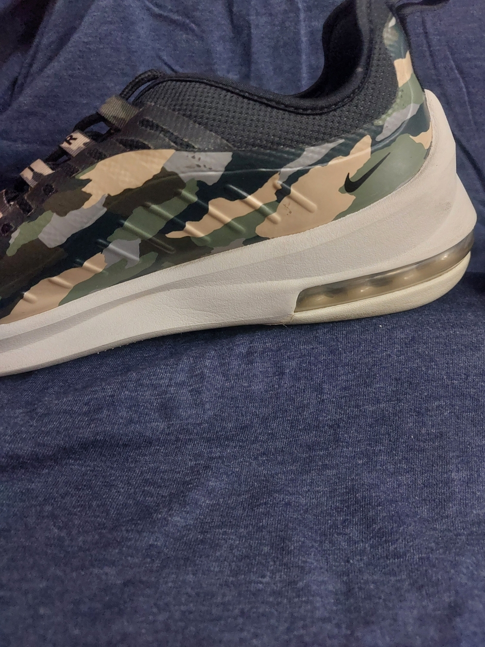 Nike Air Max Women's Camo Print Athletic Shoes in Black and Olive Sz 8 - Picture 8 of 16